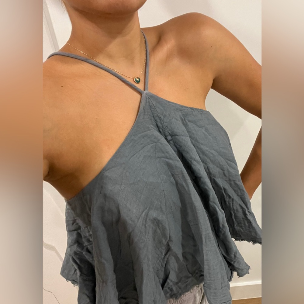 Hashtag in Trend Halter neck Top top Grey Size M NWT